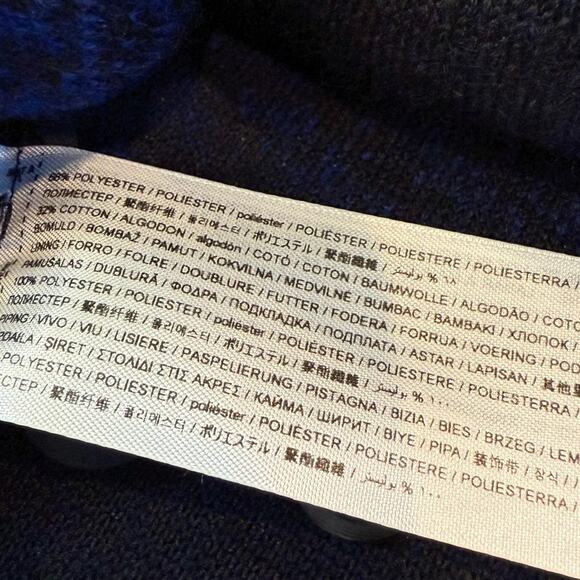 NWT Mango Check Flannel Plaid Overshirt Blue Shirt Jacket Super Soft Men's SMALL - Picture 7 of 7